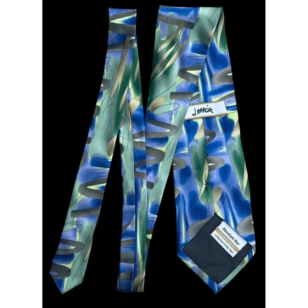 J. Garcia Absolam Bar Limited Edition Collection Forty Two 100% Silk Abstract